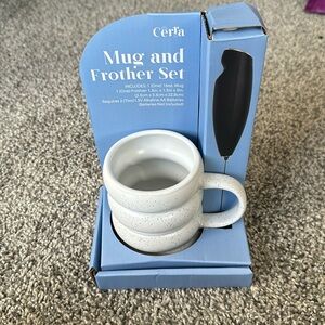 🤍Mug and Frother Set🤍